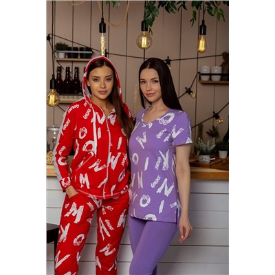 Костюм 8229 (толстовка + брюки) красный НАТАЛИ, 773864