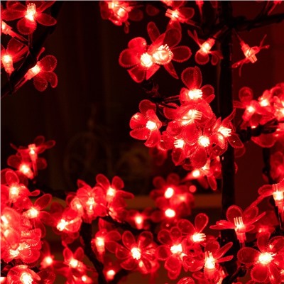 Светодиодное дерево «Баугиния» 1.5 м, 480 LED, постоянное свечение, 220 В, свечение красное