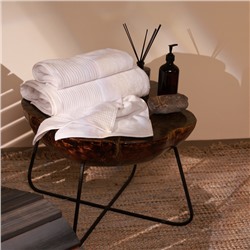 Полотенце махровое SL HOME: Waffle "Блан де Блан" 90х150 см, 100% хлопок, 490 г/м2
