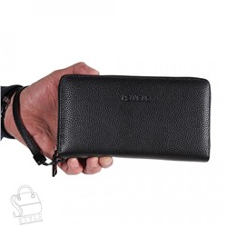 Клатч мужской кожаный 5513H black Heanbag