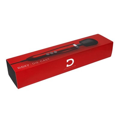 Красный жезловый вибратор Doxy Die Cast Wand Massager