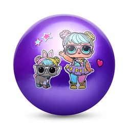 Мяч пвх 23 см "Куклы-модницы" с наклейкой, в сетке