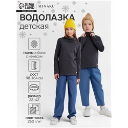 Водолазка детская MINAKU, графит, рост 146 см
