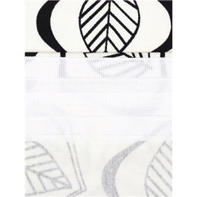 Шторы для кухни «Этель» Leaves, 149×180 см - 2 шт., подхваты - 2 шт., 100% хлопок