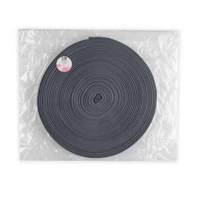 Стропа ременная, 20 мм, 50±1 м, плотность 8.2 г/м, серая №19