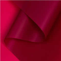 Пленка матовая для цветов и букетов, амарантовый глубоко - пурпурный, 0.58×10 м