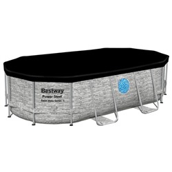 Бассейн каркасный Bestway Power Steel Swim Vista, 427×250×100, фильтр-насос, лестница, тент, 56714