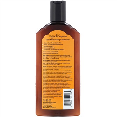 Agadir, Argan Oil, Daily Moisturizing Conditioner, Sulfate Free, 12.4 fl oz (366 ml)