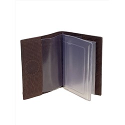 Обложка для автодокументов из искусственной кожи, цвет кофе