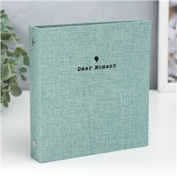 Фотоальбом на 100 фото 13.2×8.5 см «Бирюза», альбом для мини камер, текстиль, 3×15×14.5 см