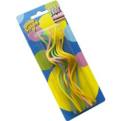 Свечи для торта "Спиралька" 13см (упаковка 12 шт.)