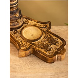 Подставка под благовония «Рука Фатимы», 22 см, дерево