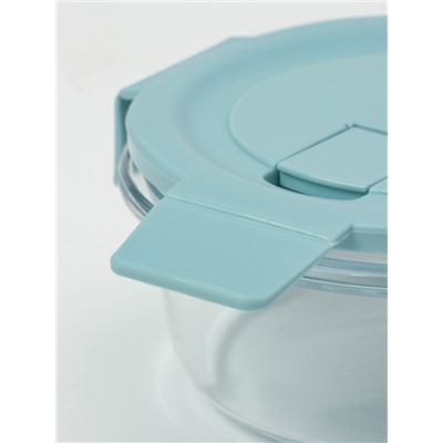 Контейнер Доляна Cook and Freeze, 370 мл, 13.5×6 см, с крышкой, жаропрочное стекло, МИКС