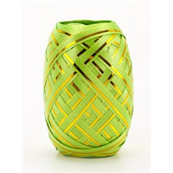 Лента упаковочная для воздушных шаров и подарков, с золотой полосой, ассорти, набор 6 шт., 0.5 см × 10 м