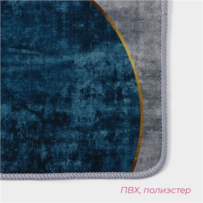 Коврики для ванной и туалета Доляна «Мэни», 2 шт., 50×80 см, 50×40 см