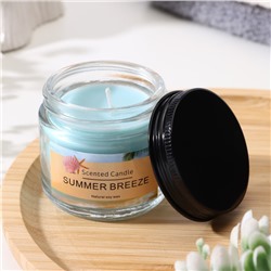 Ароматическая свеча в банке «Scented Candle, Summer Breeze», свежесть, 5×5 см, 140 г