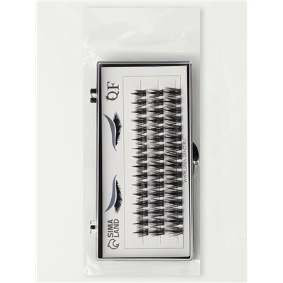 Набор накладных ресниц «Аниме», пучки, 10, 12, 14 мм, чёрные