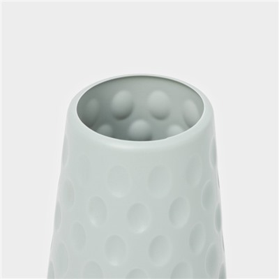 Ваза для цветов, пластик, 10×10×23 см, 1.2 л, зелёная