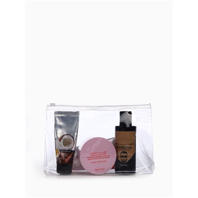 Косметичка для бассейна с застёжкой зип-лок, средний размер, прозрачная