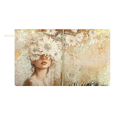 Еженедельник 2026 г. 105х175 мм 128 стр. 70390 "ЗОЛОТАЯ ЭСТЕТИКА" застежка-рез. Феникс