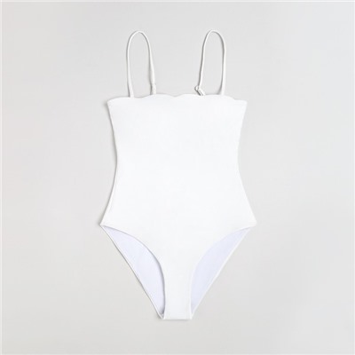 Купальник женский слитный MINAKU Basic, размер 48, белый