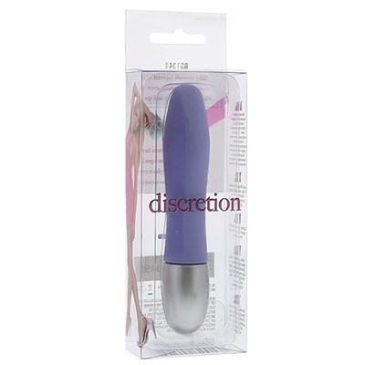 Сиреневый миниатюрный вибратор DISCRETION - 8 см.