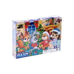 УЦЕНКА Пазл "Праздничный хоровод", 35 деталей