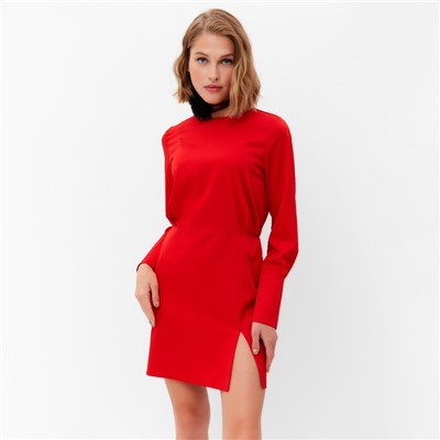 Платье мини женское MINAKU: Silk pleasure, красное, размер 46