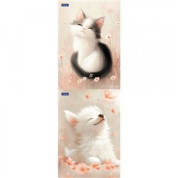 Блокнот А5 40л клетка на склейке "Flossy" жесткая подложка (093196) Хатбер