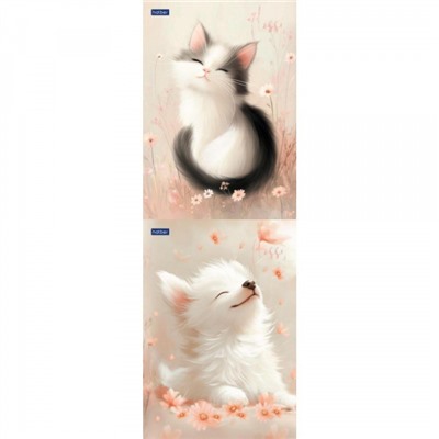 Блокнот А5 40л клетка на склейке "Flossy" жесткая подложка (093196) Хатбер