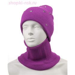 17-80-L Комплект (шапка+снуд) (52-54)