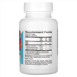 California Gold Nutrition, ДГК для детей в форме жевательных таблеток, дикая арктическая треска, со вкусом клубники и лимона, 180 мягких таблеток из рыбьего желатина