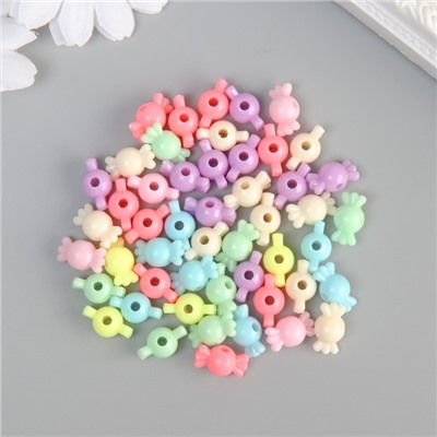 Бусины для творчества пластик «Конфетки», цветные яркие, набор 500 г, 1.4×1.4×0.8 см