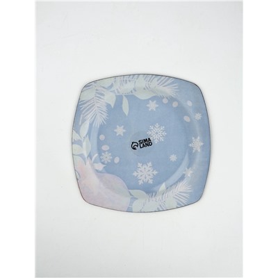 Тарелка плоская новогодняя «Зимние истории», 20×20 см