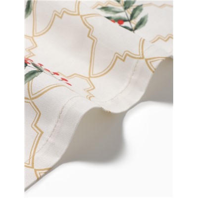 Дорожка на стол новогодняя Этель Robin 30×70 ± 5 см, 100% хлопок, саржа 190 г/м², белая