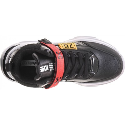 92-062A черн/крас Кроссовки для мальчиков (32-37)/12