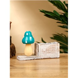 Календарь настольный «Грибок», 13×3.5×9 см, дерево, бело-зелёный