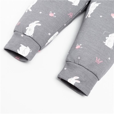 Ползунки - штанишки «Крошка Я» Princess, рост 68-74 см, серые