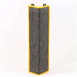 Когтеточка угловая малая, ковролиновая с пропиткой, 55×11 см, микс