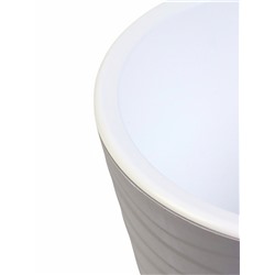 Кашпо для цветов «Валенсия», 2.8 л, d=17 см, h=20 см, пластик, цвет серый шёлк