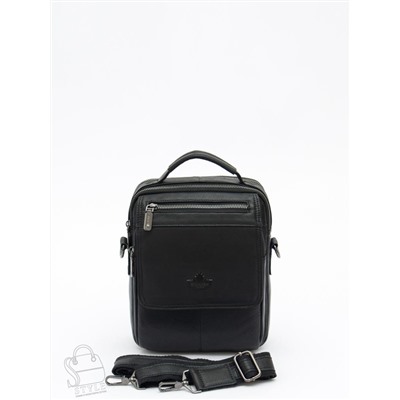 Сумка мужская кожаная 99888Z black Zinimsk в Новосибирске