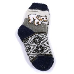 6661-2 Носки детские "Белый мишка"