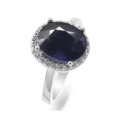 Кольцо из серебра сапфир корунд, SL-RIC88