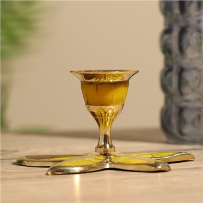 Подсвечник «Йелоу», 6 см, латунь