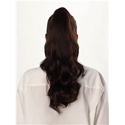 Хвост накладной, волнистый волос, на крабе, 40(±5) см, 150 г, каштановый(#HTY4 А)