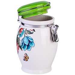 30791 Банка для сыпучих продуктов 930мл Летний букет доломит LR (х24)