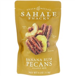 Sahale Snacks, Snack Better, Glazed Mix, Banana Rum Pecans, 4 oz (113 g)