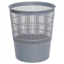 Корзина для бумаг 18 литров сетчатая серая КР02 Стамм