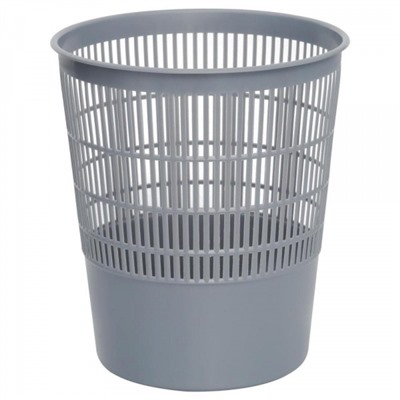 Корзина для бумаг 18 литров сетчатая серая КР02 Стамм