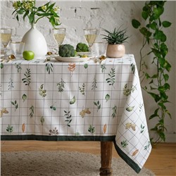 Скатерть «Этель» Flora 149×110 см, 100% хлопок, саржа 190 г/м²